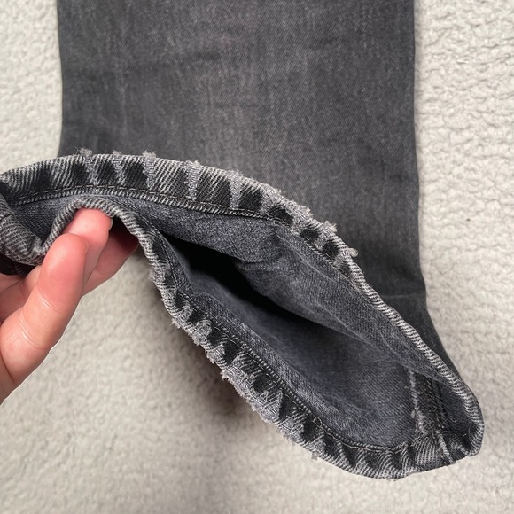 Vintage Levis 501xx Jeans Mens 34x32 Black Denim Great Fade Grunge Button Fly - Picture 9 of 13